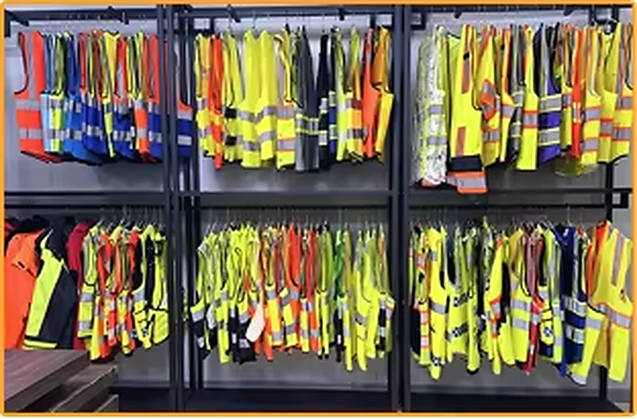 High visibility workwear sample library