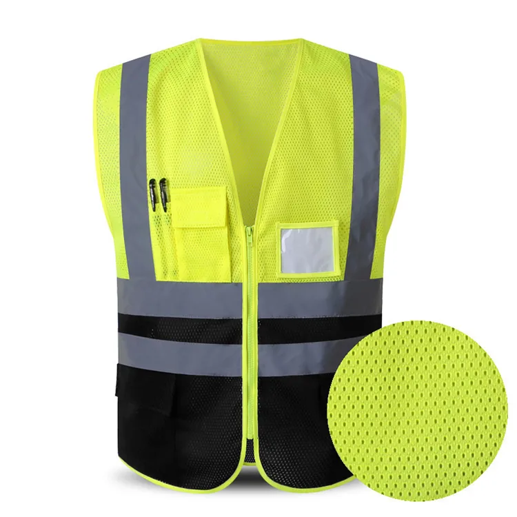 Breathable Mesh Reflective Safety Vest Chalecos Construction Hi-Vis Hi-Vis Work
