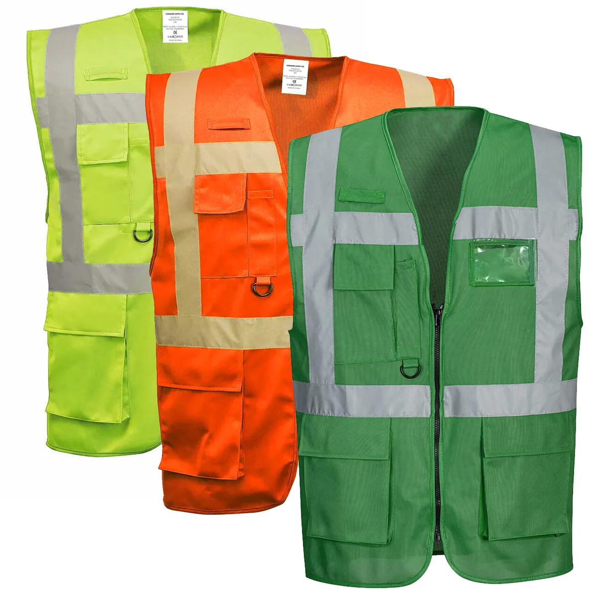 S-5XL Construction Workwear Hi-Vis Hi-Vis Work Security Reflector Engineer Orange