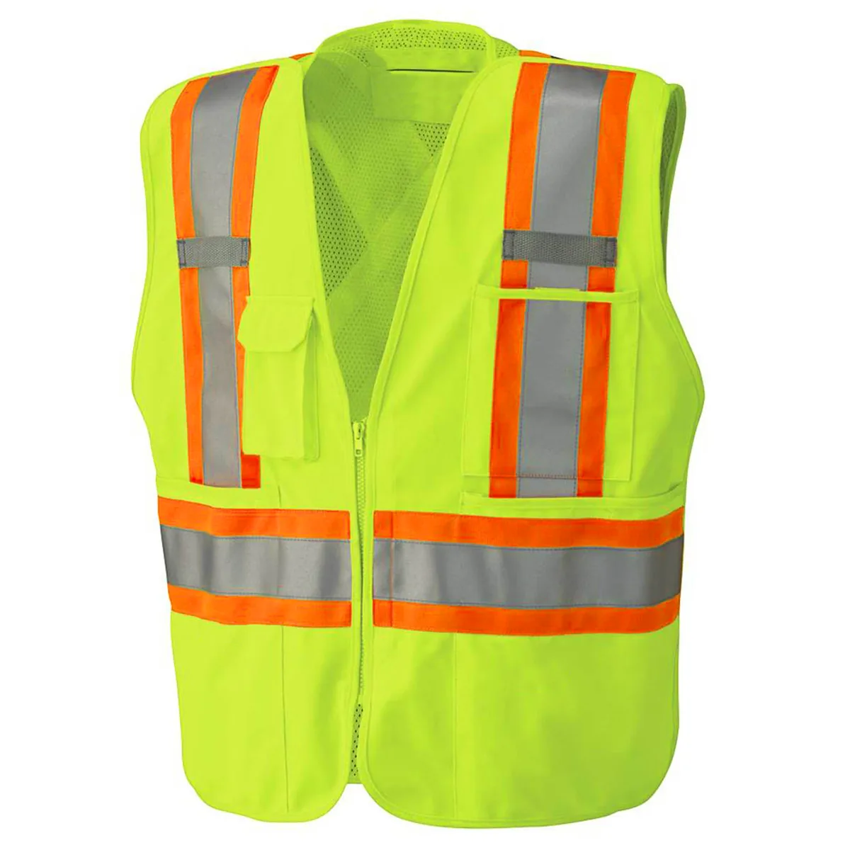 S-5XL Reflective Safety Vest Construction Workwear Hi-Vis Tool Work Security